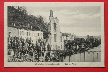 Postcard PC 1915 Dun a. Maas WWI France